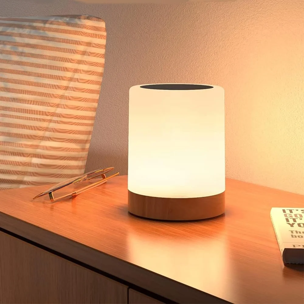 Настільна лампа Amouhom Сенсорна Нічник 5000-6500 K Регульована RGB, фото №4