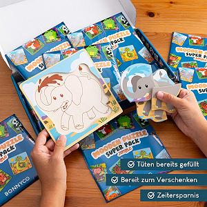 Набор деревянных пазлов BONNYCO 16 шт. по 4 элемента Животные цена на synthetic.ua - Фото 1 Набор деревянных пазлов BONNYCO 16 шт. по 4 элемента Животные synthetic.ua - Фото 1