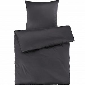 Купити Постільна білизна Mako Satin Pure Label Темно-сірий 135 x 200 см з наволочкою 80 x 80 см, 100% бавовна - Фото 1 Постільна білизна Mako Satin Pure Label Темно-сірий 135 x 200 см з наволочкою 80 x 80 см, 100% бавовна - Фото 1