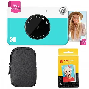 Камера мгновенной печати Kodak Printomatic 5MP Basic Bundle Синяя - Фото 1