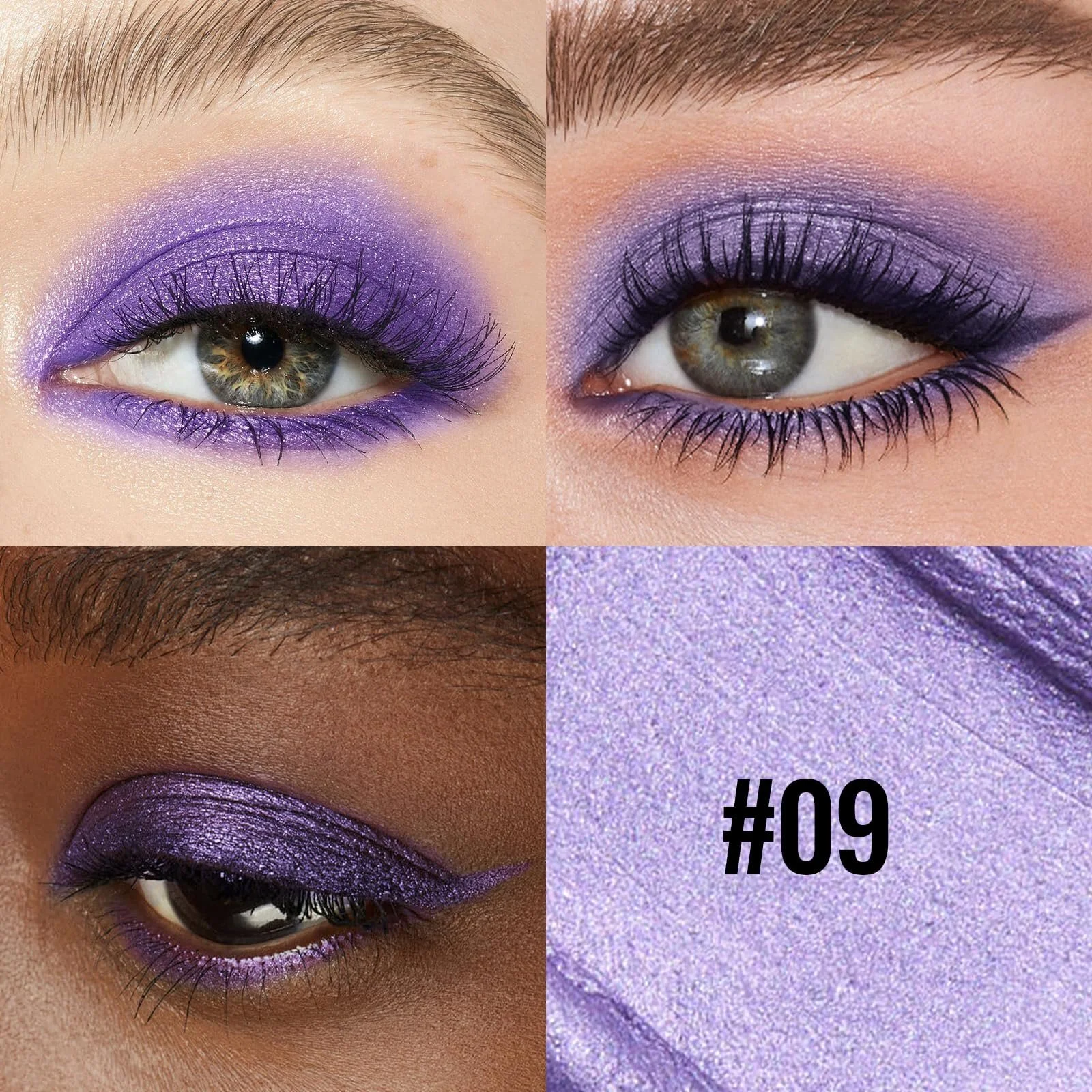 Тени для век Erinde Карандаш Блестящий Фиолетовый Водостойкий, фото №2