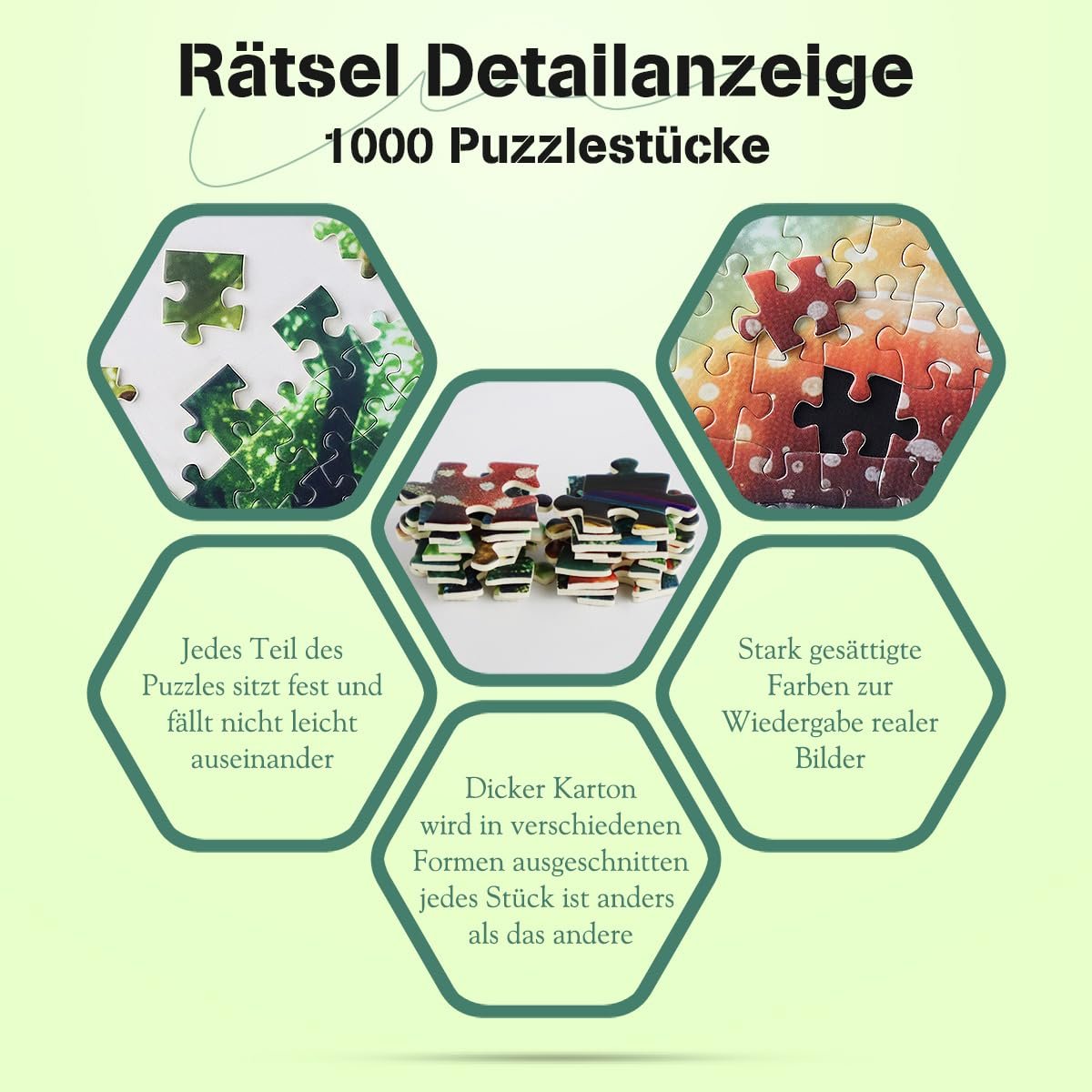 Пазл MISITU Mushroom House in Enchanted Forest 1000 деталей (70 x 50 см), фото №5