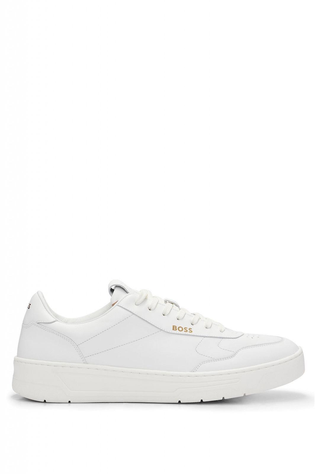 Кросівки BOSS Baltimore Tenn Шкіра з золотими логотипами, фото №1