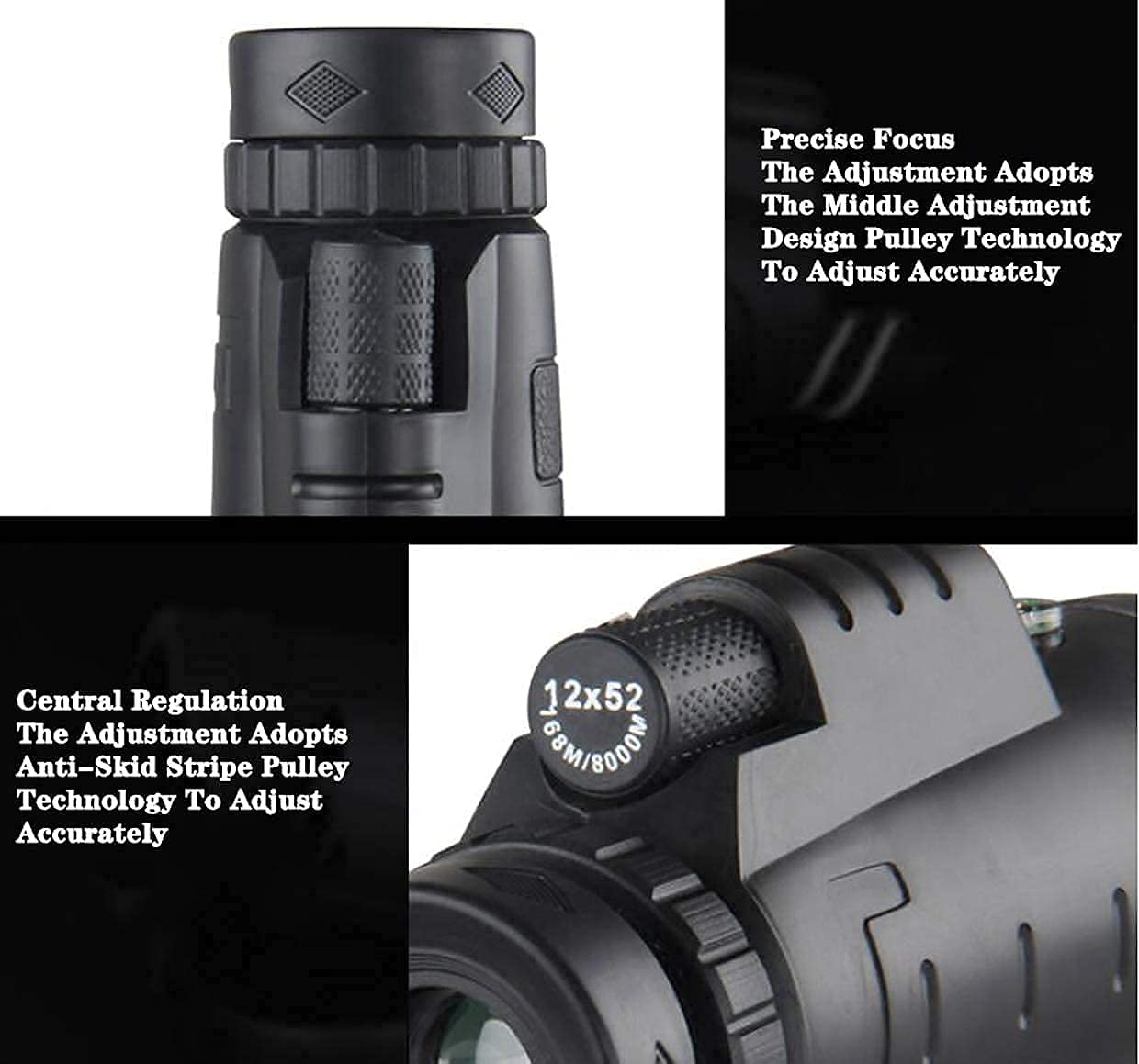 Монокуляр Telezoom 12X50 FMC-объектив/Bak4 Водонепроницаемый, фото №2