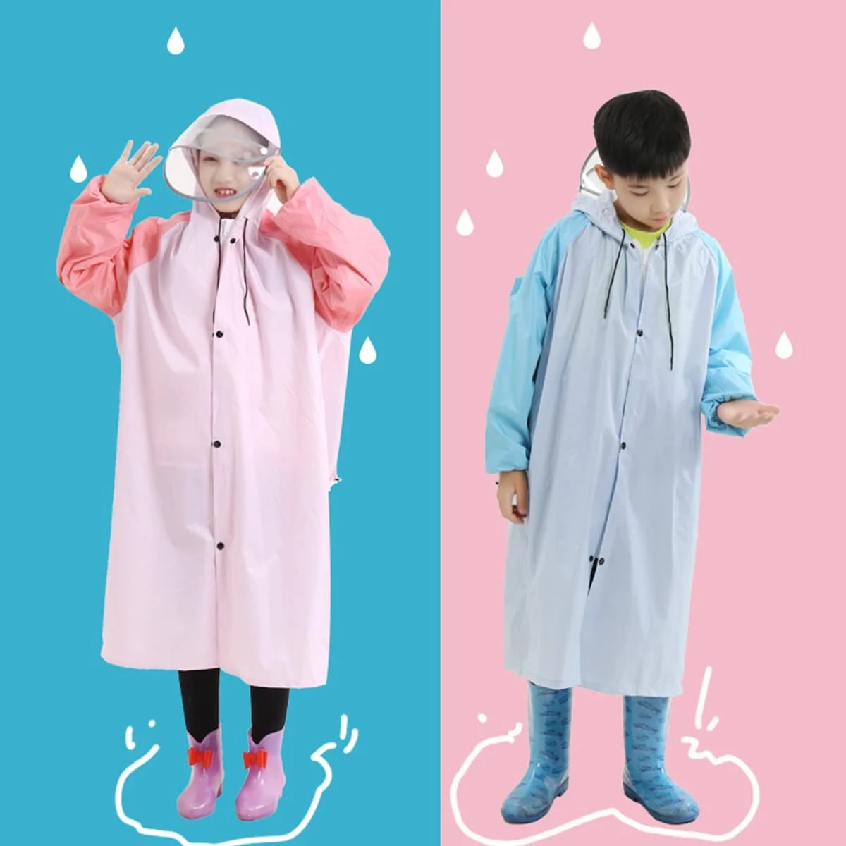 Дитячий дощовик для дітей Водонепроникний, фото №3