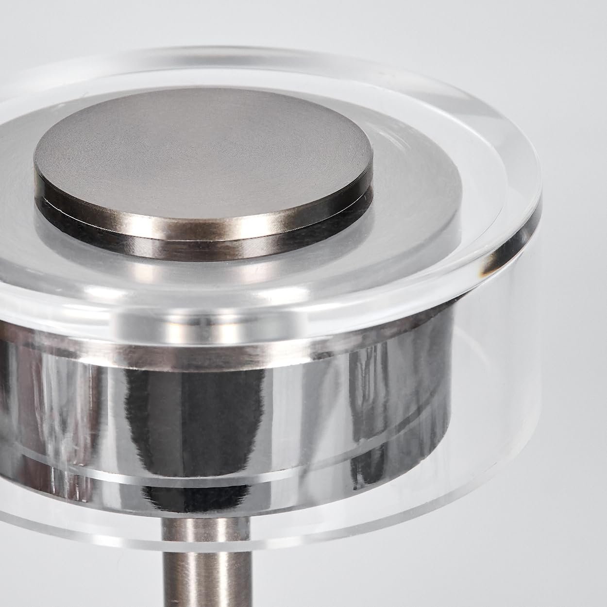 Настільна лампа HOFSTEIN Viada LED Modern Touch Dimmer CCT 2.5 Вт Matte Nickel/Chrome/Clear, фото №4