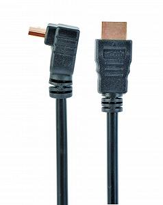 Кабель Cablexpert CC-HDMI490-6, HDMI V.2.0, 4К 60 Гц вилка/кутова вилка з позолоченими контактами 1.8 м - Фото 1