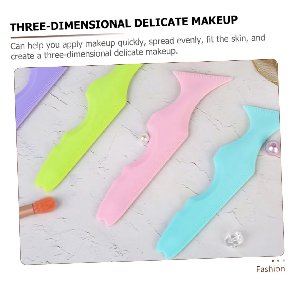 Трафарет для брів MAGICLULU Силіконовий Набір 3 шт., фото №2