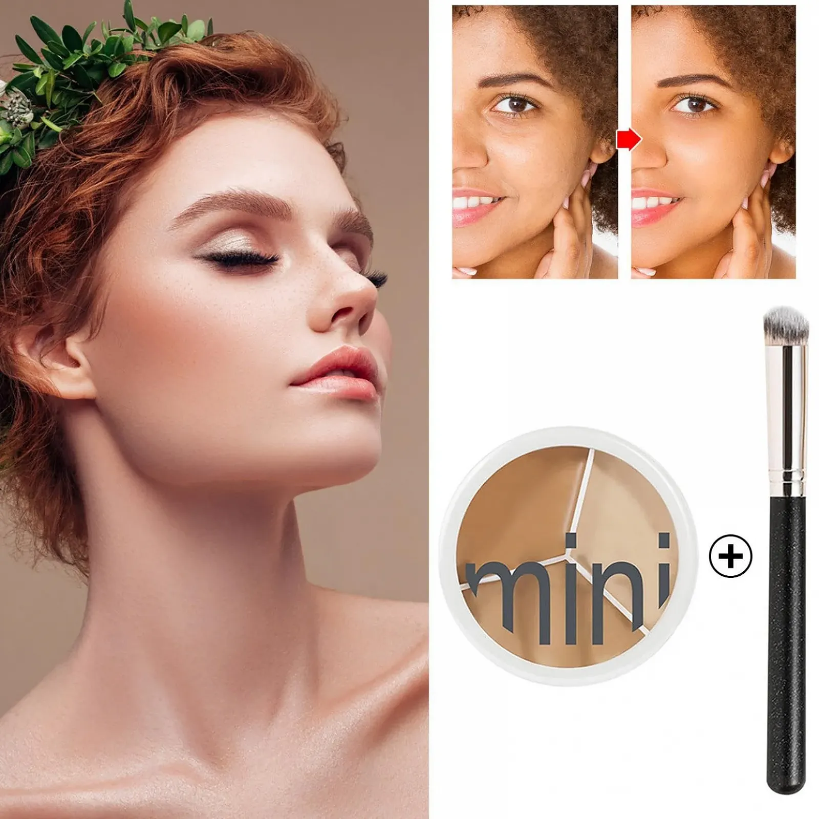 Консилер Трехцветный Водостойкий, 3 Цвета, фото №2 Консилер Трехцветный Водостойкий, 3 Цвета, фото №2