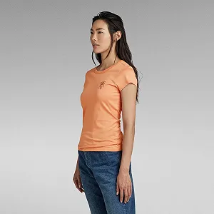 Женская футболка G-Star RAW Tulip Graphic Slim T-Shirt - XS synthetic.ua - Фото 1