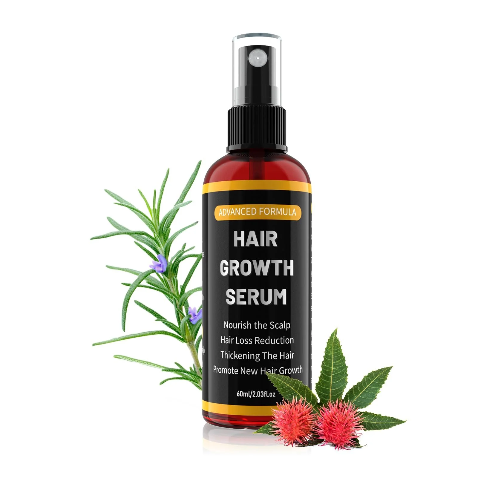 Спрей проти випадіння волосся для чоловіків і жінок, з олією розмарину для росту волосся 60 мл-04, фото №1 Спрей проти випадіння волосся для чоловіків і жінок, з олією розмарину для росту волосся 60 мл-04, фото №1