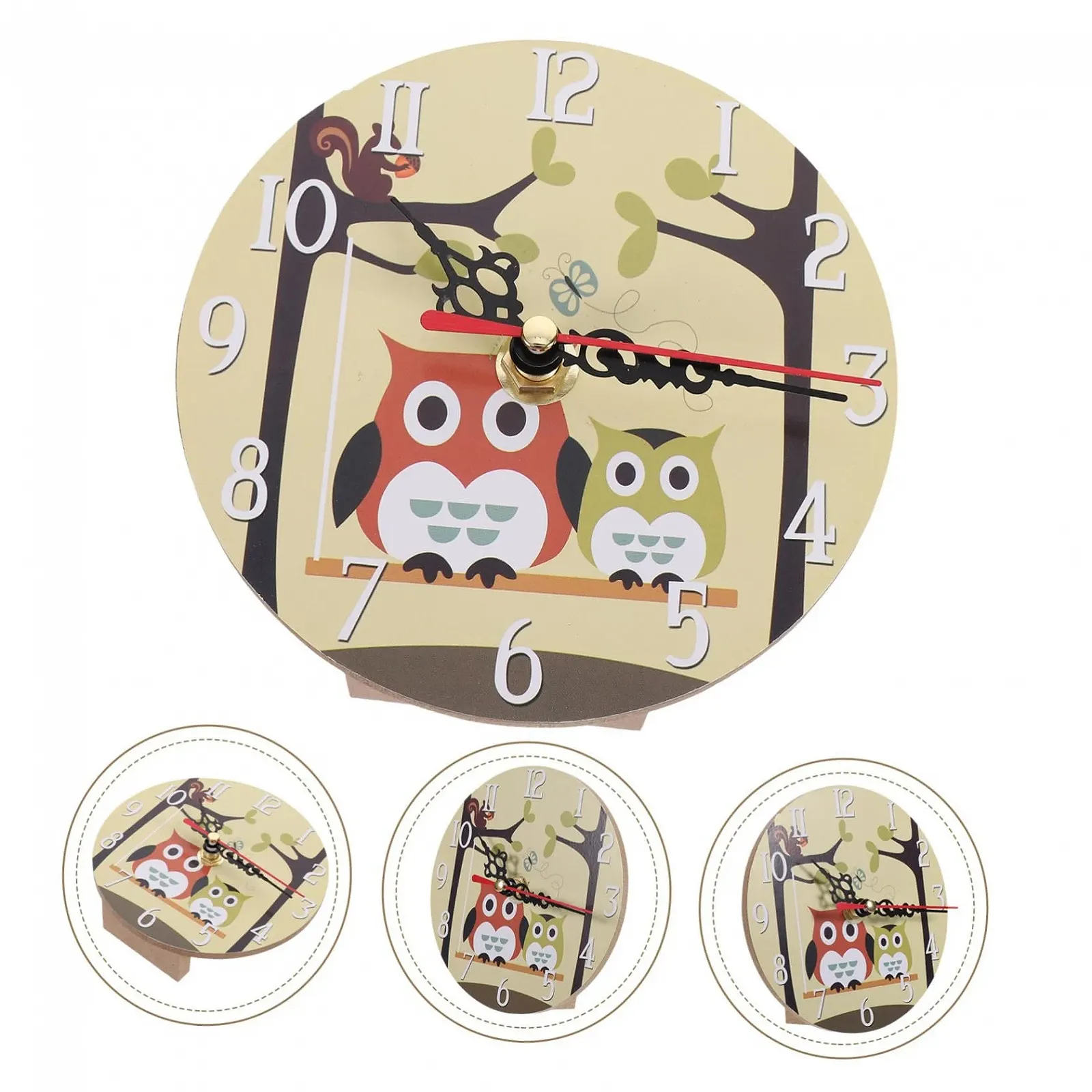 Настільний годинник IMIKEYA Вінтажний Тихий Мультяшний Маленькі, фото №2