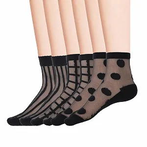 Носки Нейлоновые Женские Черный (3 пары) - Фото 1