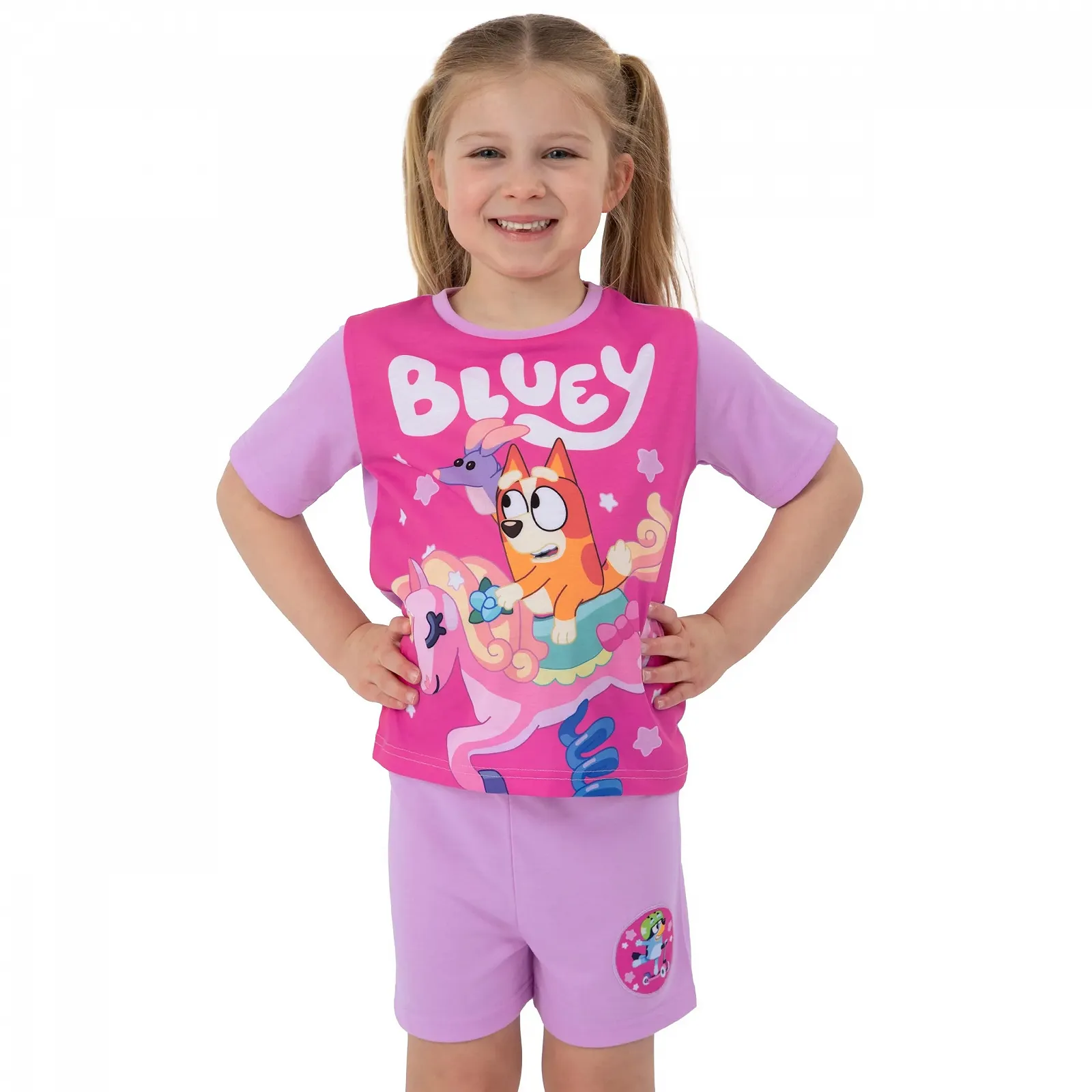 Піжама BlueY для дівчат, піжама Бінго, дитяча, літня піжама, коротка піжама для дівчат, фото №2