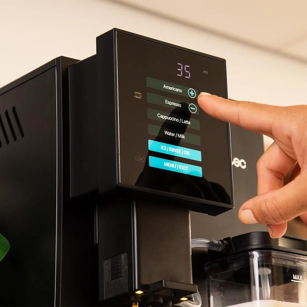 Суперавтоматична кавомашина Cecotec Cremmaet Compactccino Black, 19 Bar, Thermoblock System, резервуар для кавових зерен 150 г, резервуар для води 1,1 л, молоко 400 мл, фото №8