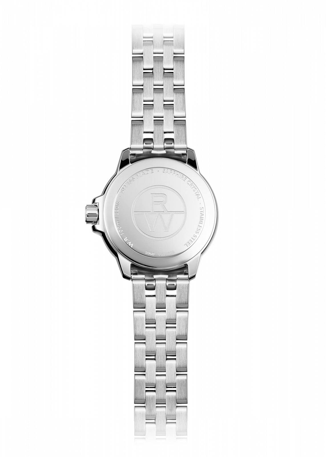 Жіночий годинник Raymond Weil Tango, 5960 -ST -00500, круглий, кварцовий, синій, 30 мм, синій, браслет, фото №4