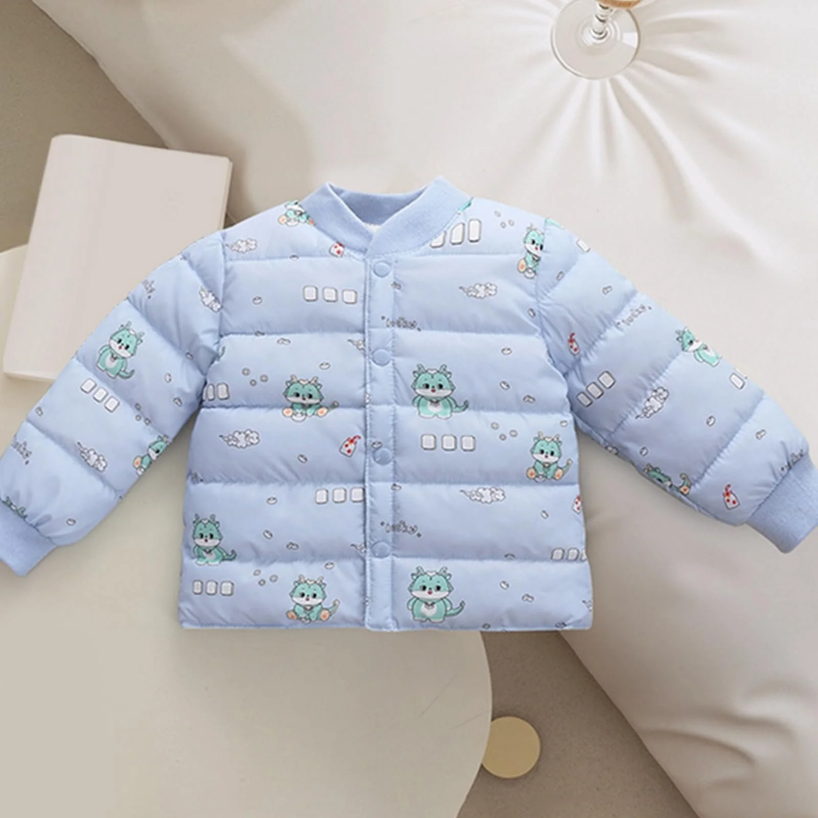 Зимова Куртка для Дівчат Дитяча Флісова Вітрозахисна, фото №2