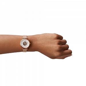 Женские часы Автоматические FOSSIL Carlie Розовое золото, Браслет synthetic.ua - Фото 1