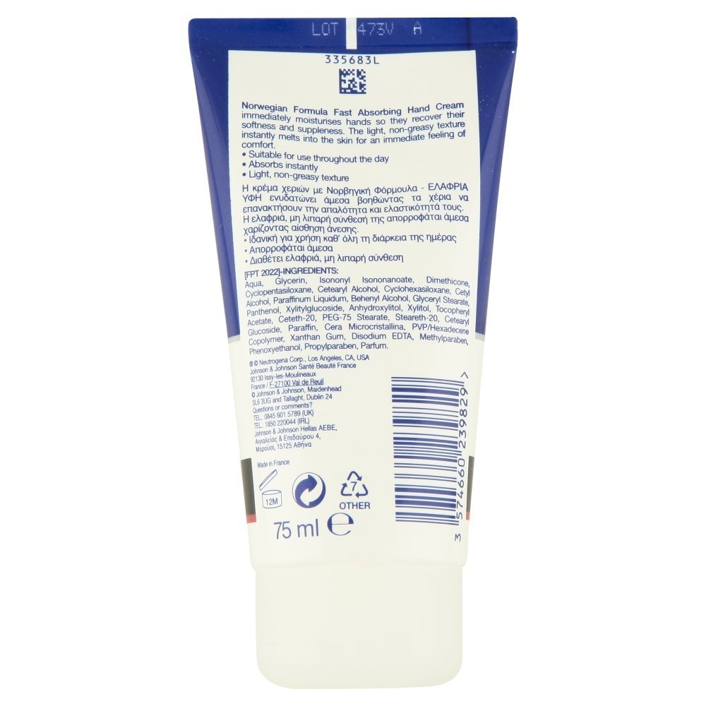 Крем для рук Neutrogena Quick Absorption 75 мл, фото №5