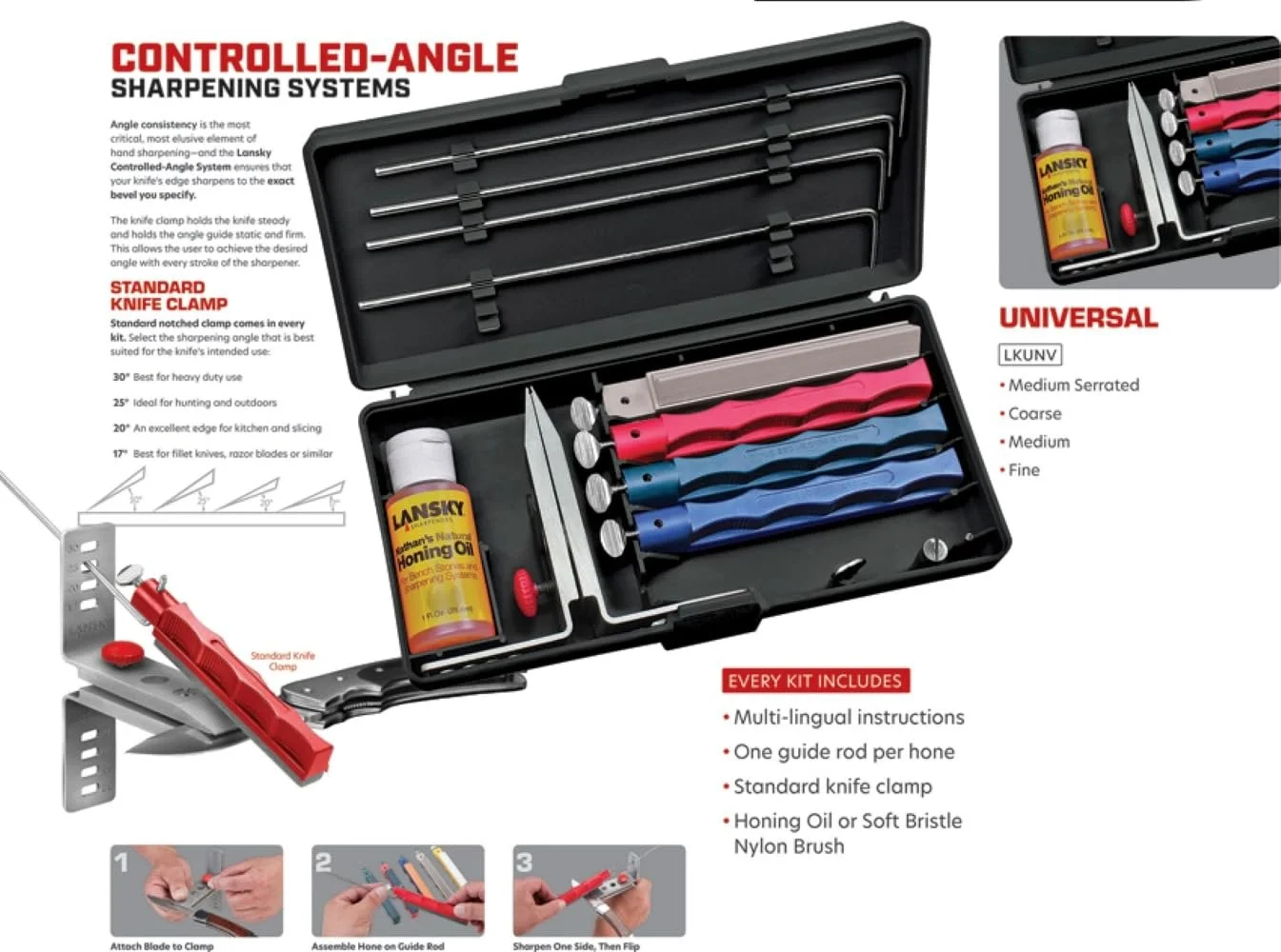 Точильная система Lansky Sharpeners Universal Sharpening System, фото №3