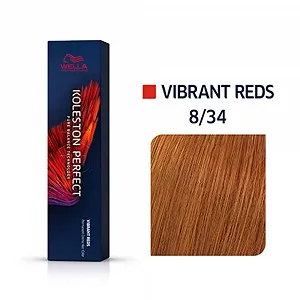 Фарба для волосся Wella Koleston Perfect ME+ Vibrant Reds 8/34 Світлий блонд / Золотий червоний, 60 мл, 2 шт в упаковці synthetic.ua - Фото 1