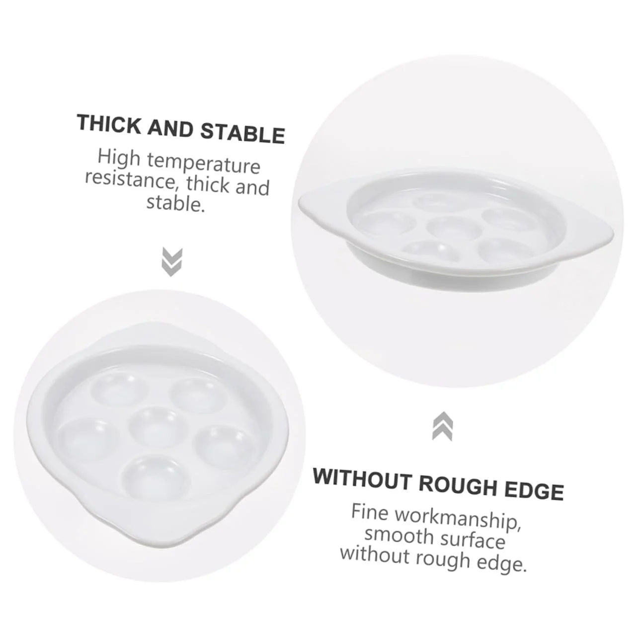 Форма для запекания улиток INOOMP керамическая 2 шт белая, фото №3 Форма для запекания улиток INOOMP керамическая 2 шт белая, фото №3