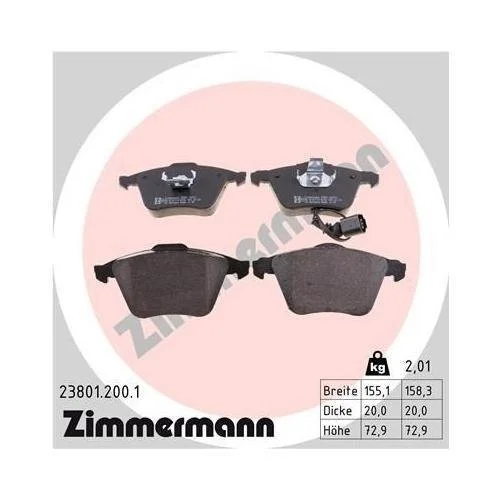 Гальмівний диск ZIMMERMANN SPORT Z 100.3301.52 для VAG Передня вісь, фото №4