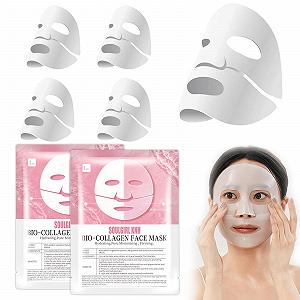 Маска Коллагеновая Для Лица 5 шт Маска Коллагеновая Глубокого Увлажнения Органическая Коллагеновая Маска Корейская Коллагеновая Маска - Фото 1