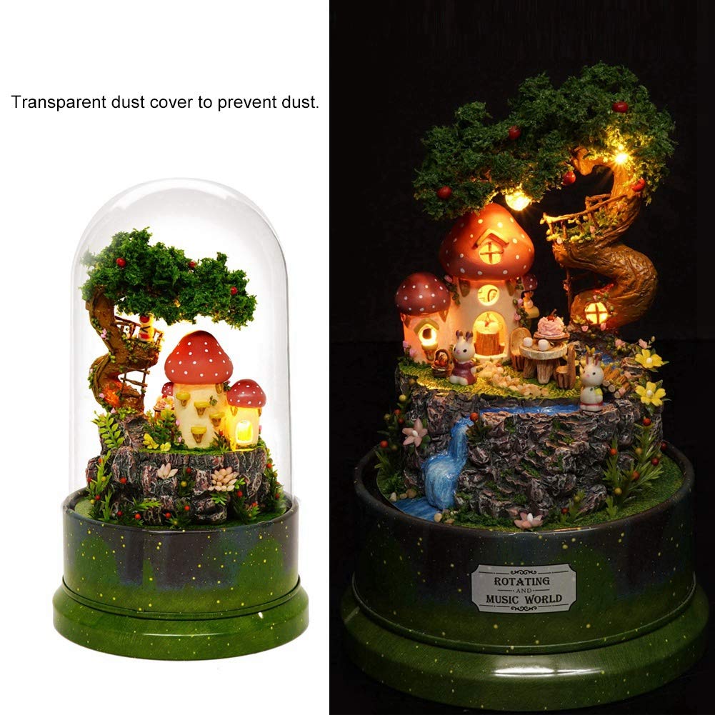 Конструктор Ляльковий Будинок Дерев'яний Набір Меблів Сад Щоденник Музична Шкатулка З Вращающимся Пилозахисним Покриттям LED Лампочка Романтичний Креативний Подарунок Для Дівчатok Подарунок Іграшка, фото №4 Конструктор Ляльковий Будинок Дерев'яний Набір Меблів Сад Щоденник Музична Шкатулка З Вращающимся Пилозахисним Покриттям LED Лампочка Романтичний Креативний Подарунок Для Дівчатok Подарунок Іграшка, фото №4