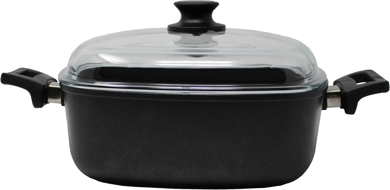 Каструля квадратна Eurolux 28 см з литого алюмінію для індукції та духовки PFOA-Free, фото №1