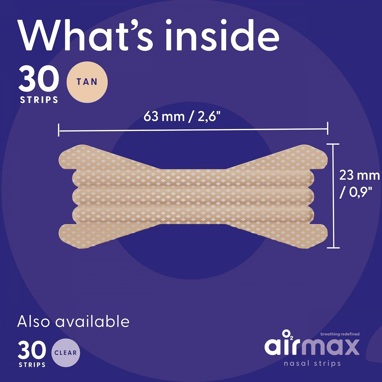 Носові пластирі Air Max 30 шт світло-коричневого кольору, фото №9