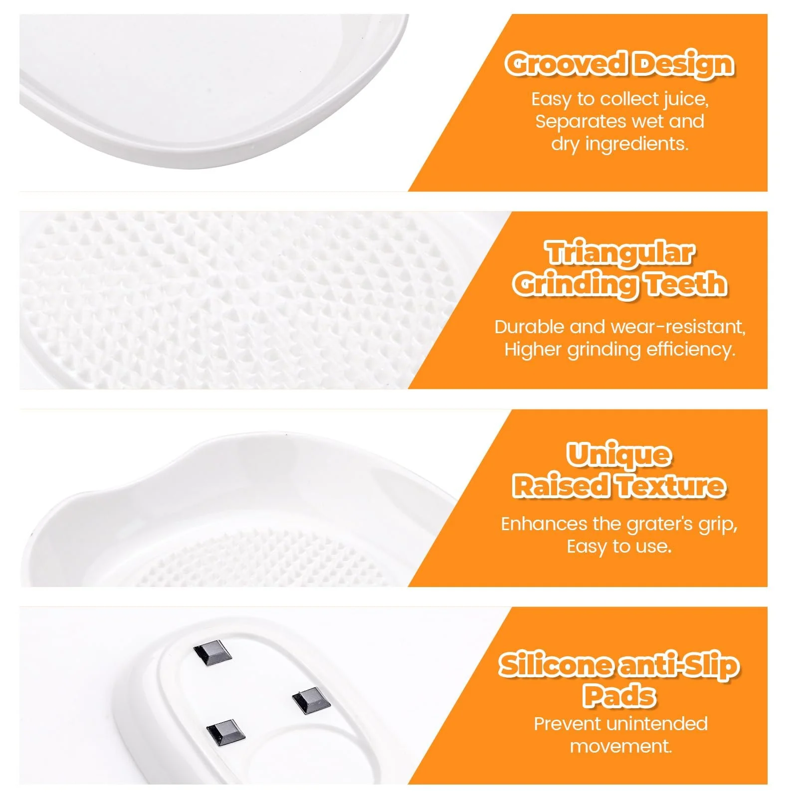 Терка Lele Life Керамическая для чеснока и имбиря, овальная., фото №3