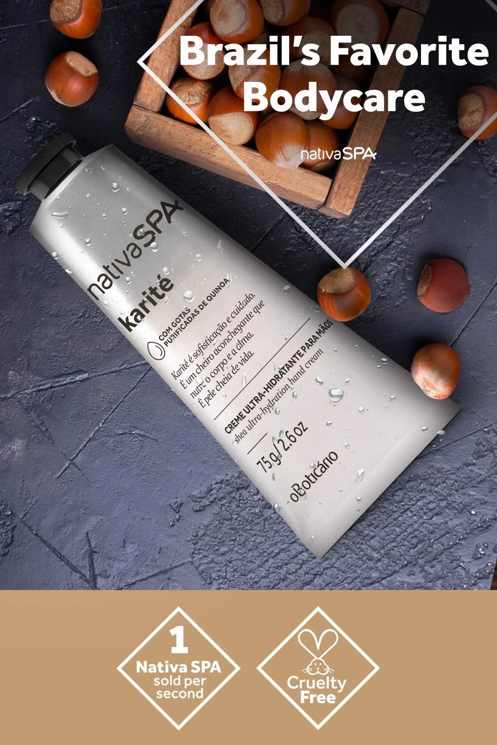 Ультразволожуючий крем для рук KarITE Native Spa O Apotheke, фото №6