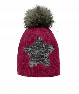 Шапка в'язана Döll Poodle з двосторонніми паєтками - Фото 1