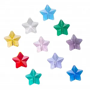 Намистини Зірка SEWACC 14 мм Кристал Різнокольорові 100 шт - Фото 1