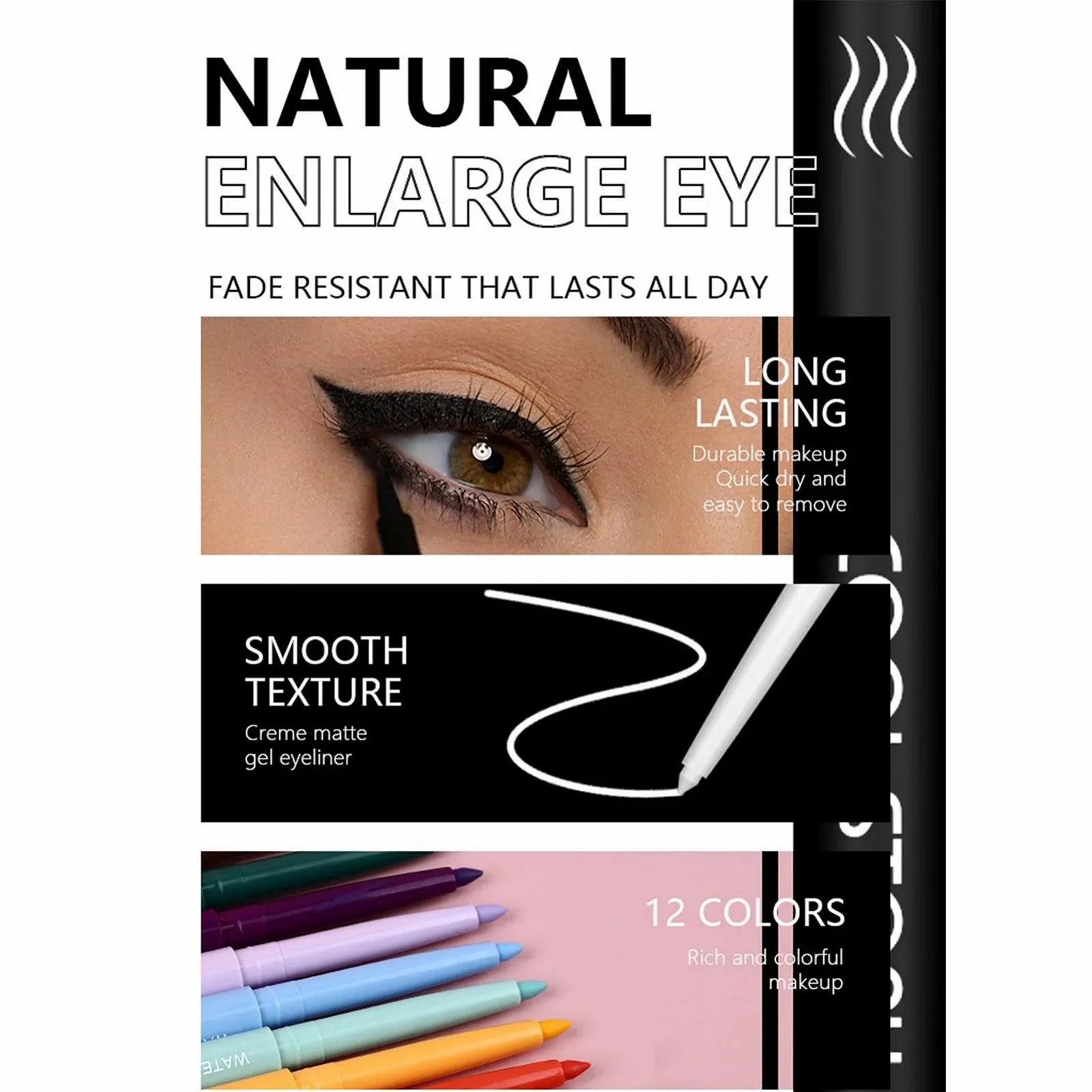 Олівець для очей Bunte Набір, фото №5 Олівець для очей Bunte Набір, фото №5