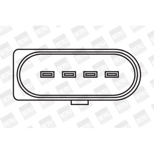Котушка запалювання BorgWarner (BERU) ZSE030 для AUDI SEAT SKODA VW VAG, фото №3