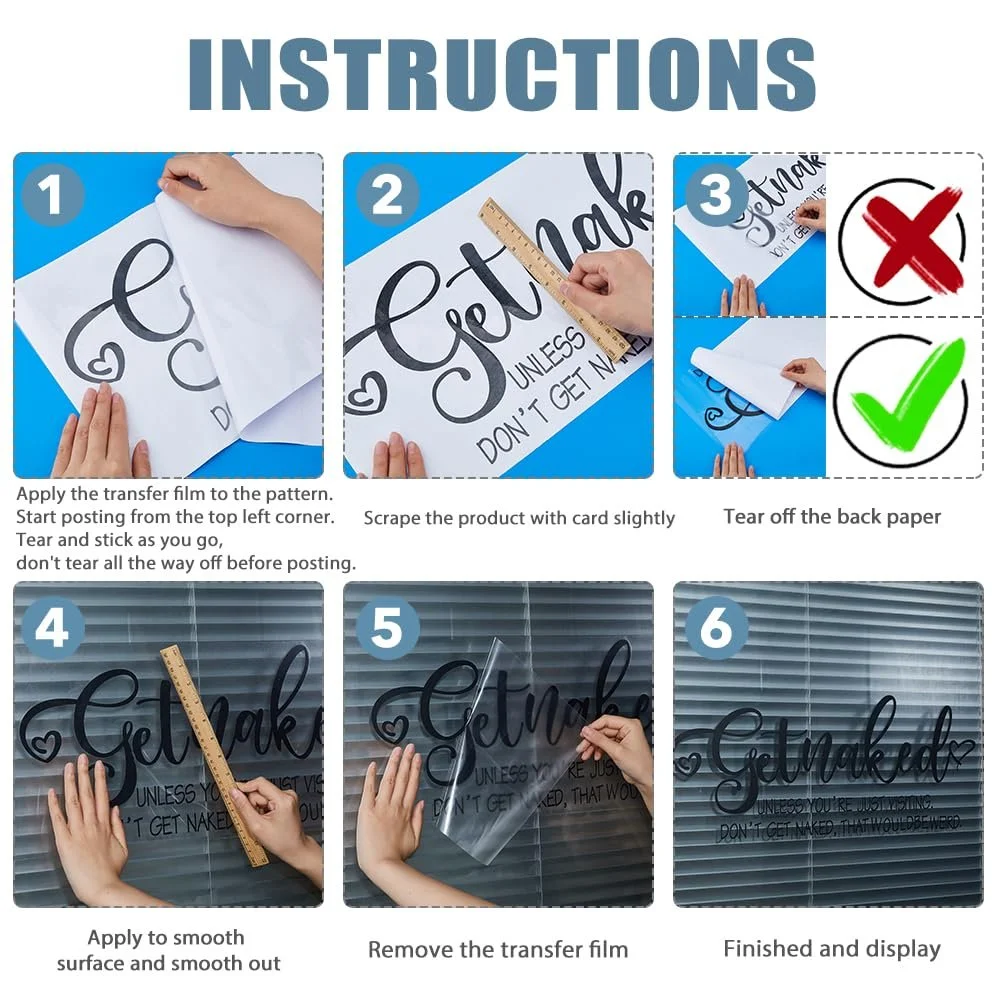 Наклейка на стіну SUPERDANT Funny Quotes Get Nude 24 x 59 см, фото №5