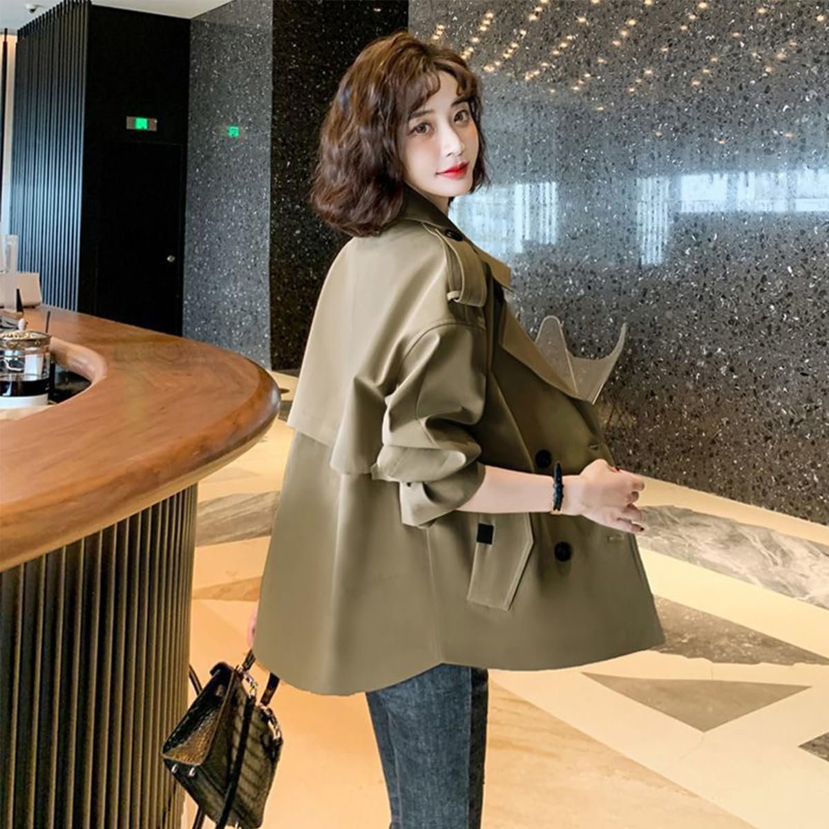 Тренчкот VNDUIFH Короткий Двобортний Жіночий, фото №4