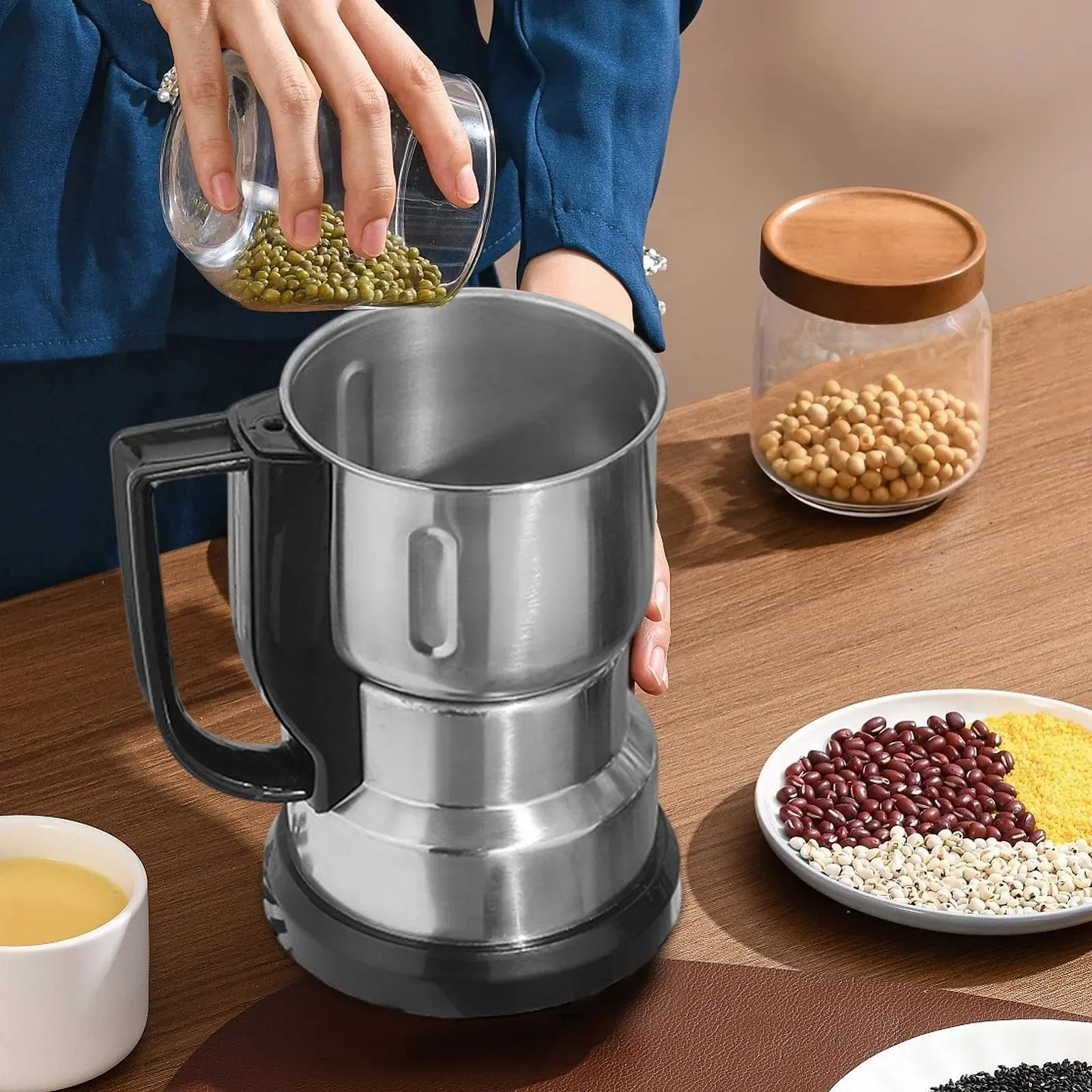 Електрична кавомолка для спецій та зернових, фото №3