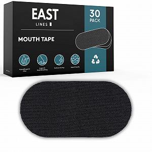 Стрічки для рота для сну (30 шт.) проти хропіння, чорні - Фото 1