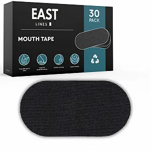 Стрічки для рота для сну (30 шт.) проти хропіння, чорні - Фото 1