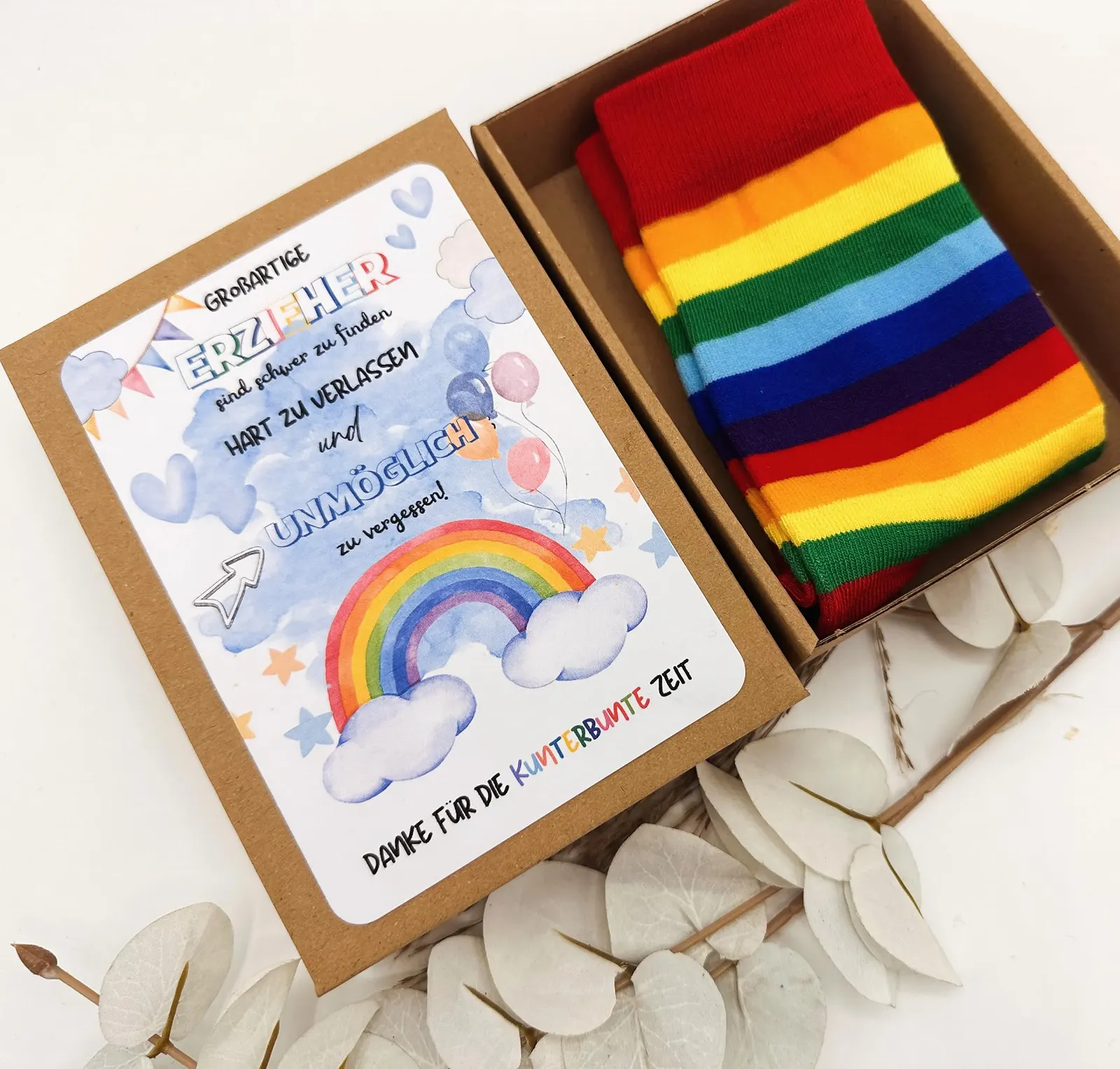 Подарочный набор для учителя Generisch с разноцветными носками, фото №4 Подарочный набор для учителя Generisch с разноцветными носками, фото №4