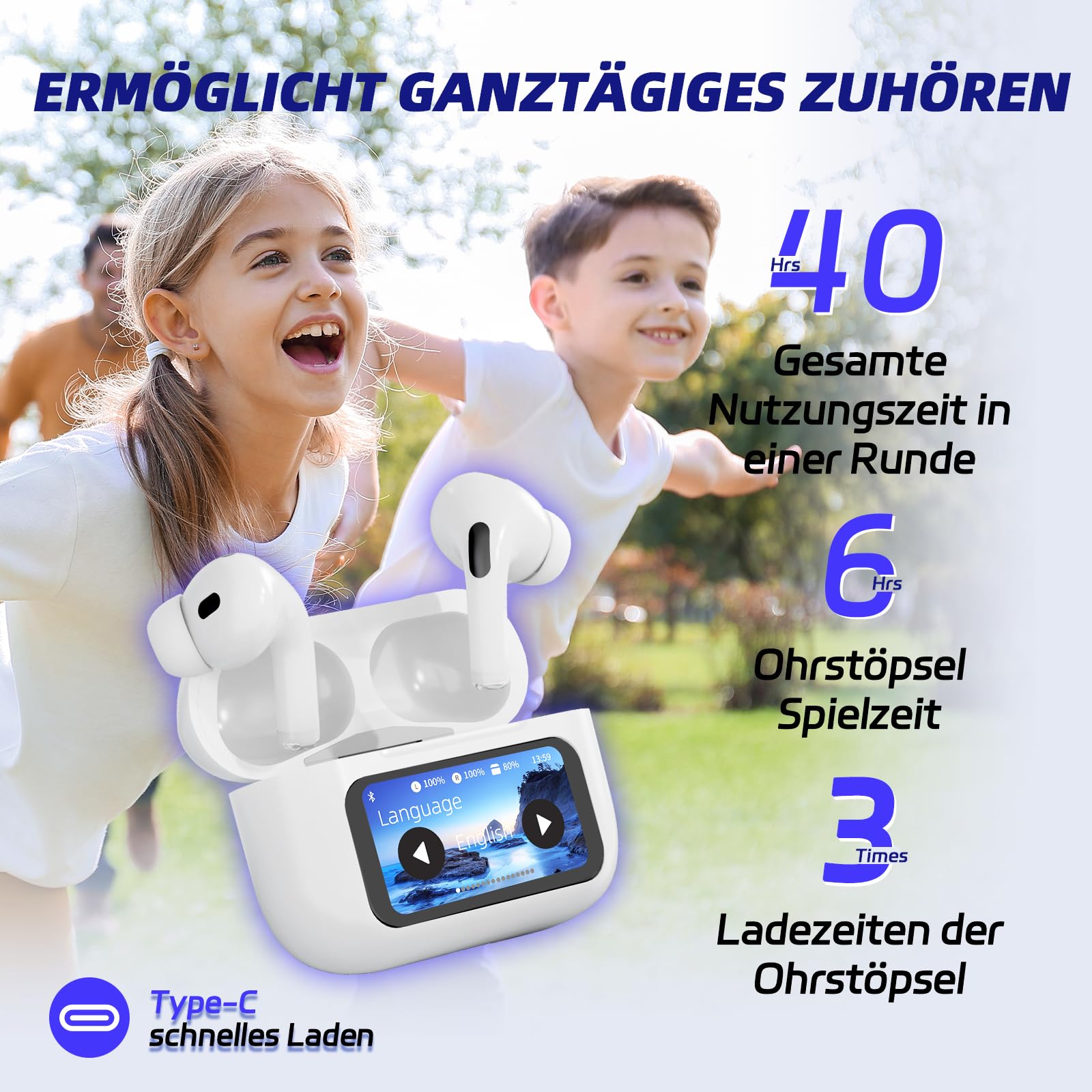 Bluetooth наушники Беспроводные 5.4 внутриканальные Черный, фото №7