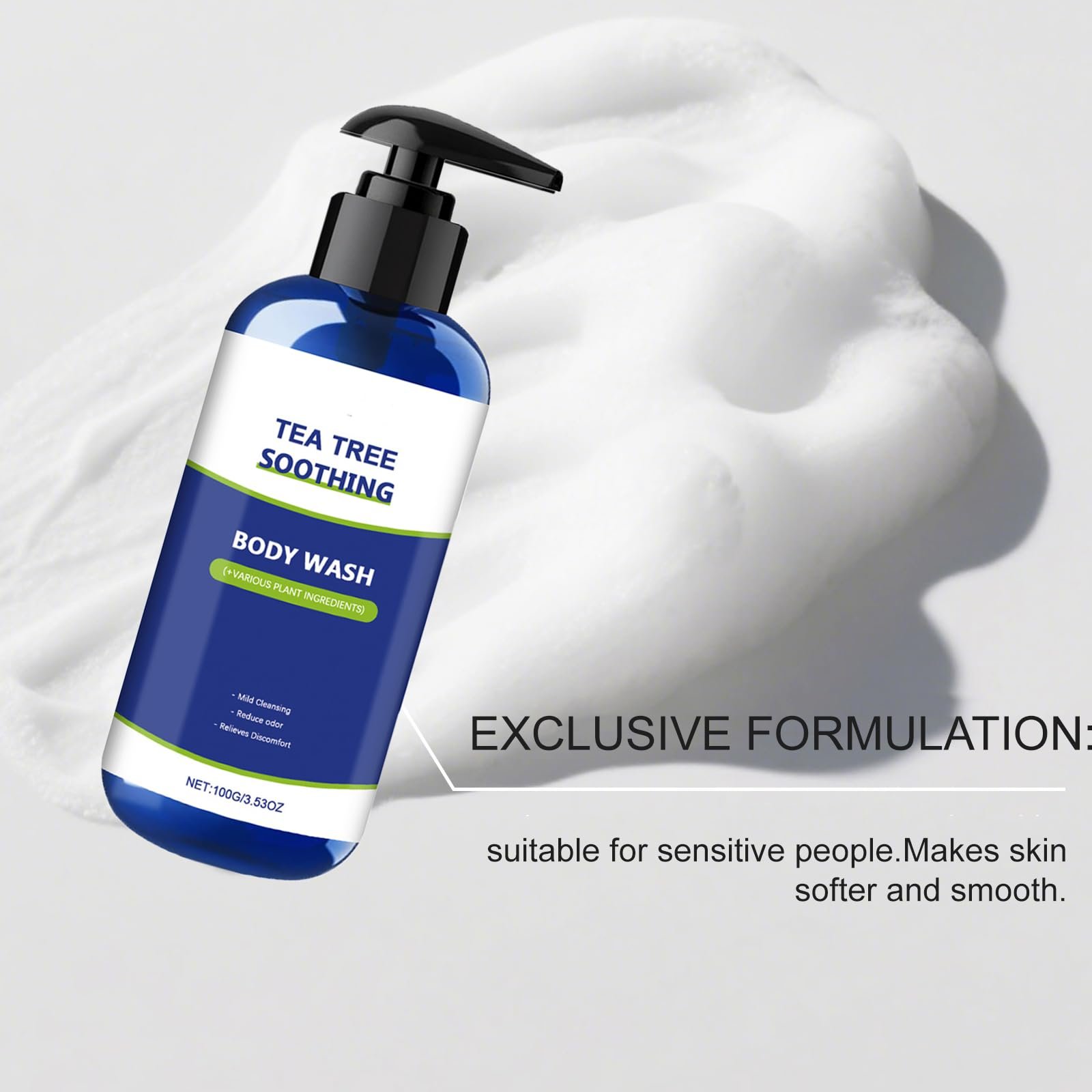 Гель для душу Tea Tree Очищувальний 3 шт., фото №4