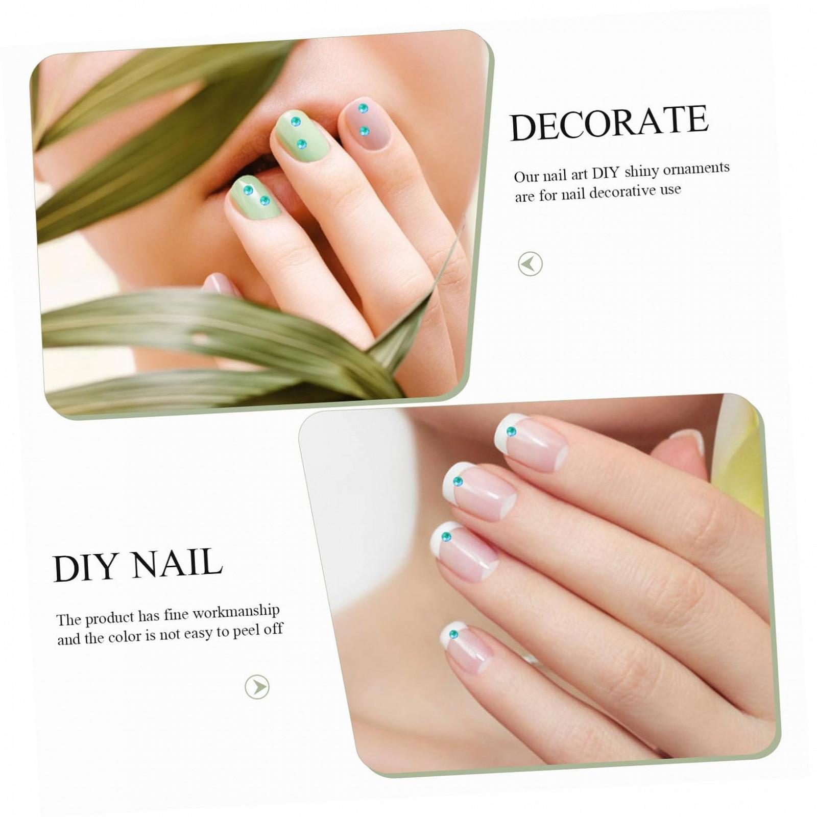 Украшения для ногтей FOMIYES Плоские бриллианты Стразы Набор блесток для маникюра, 2880 шт, фото №8