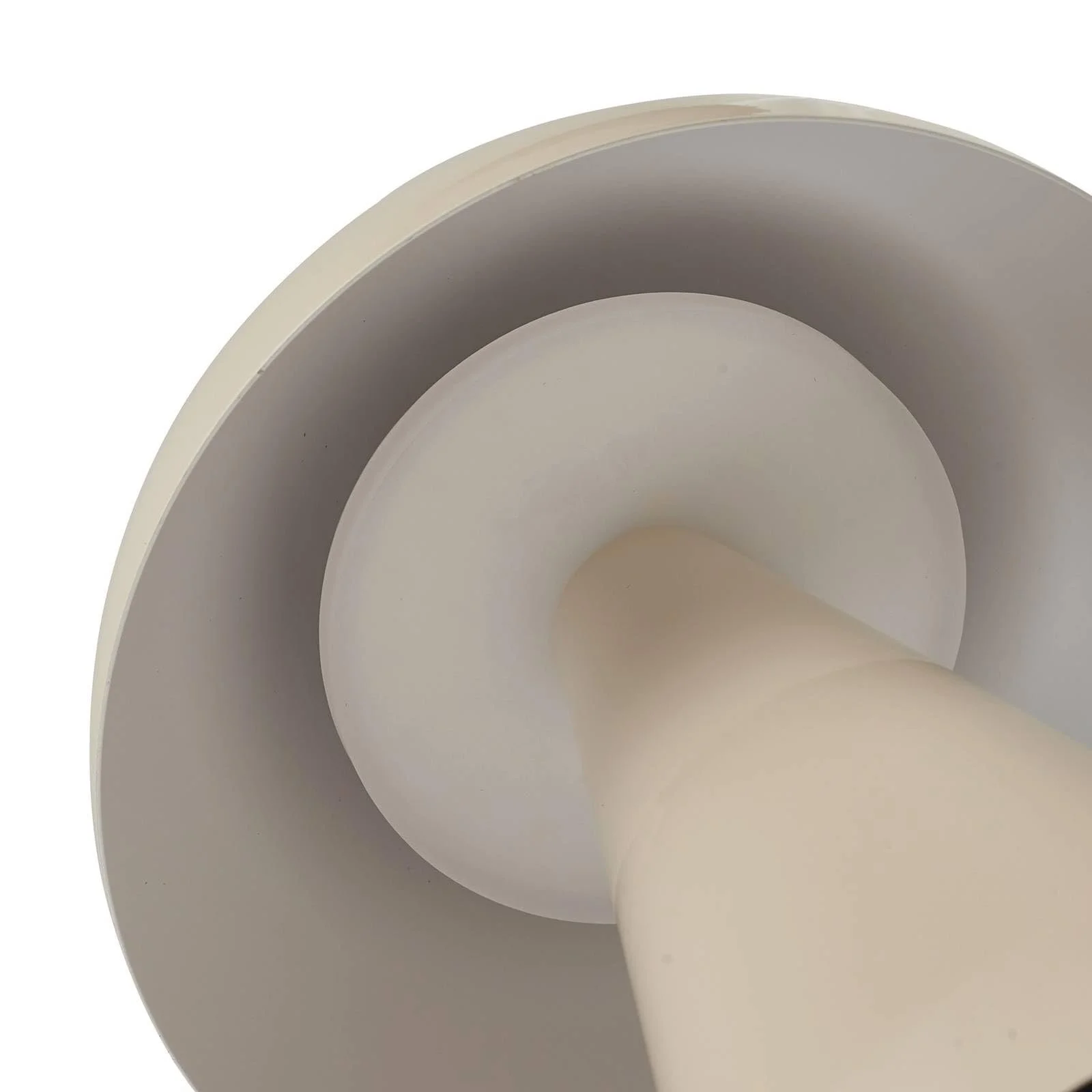 Настільна лампа Lindby Nevijomit LED USB Димування Метал Кремовий, фото №11