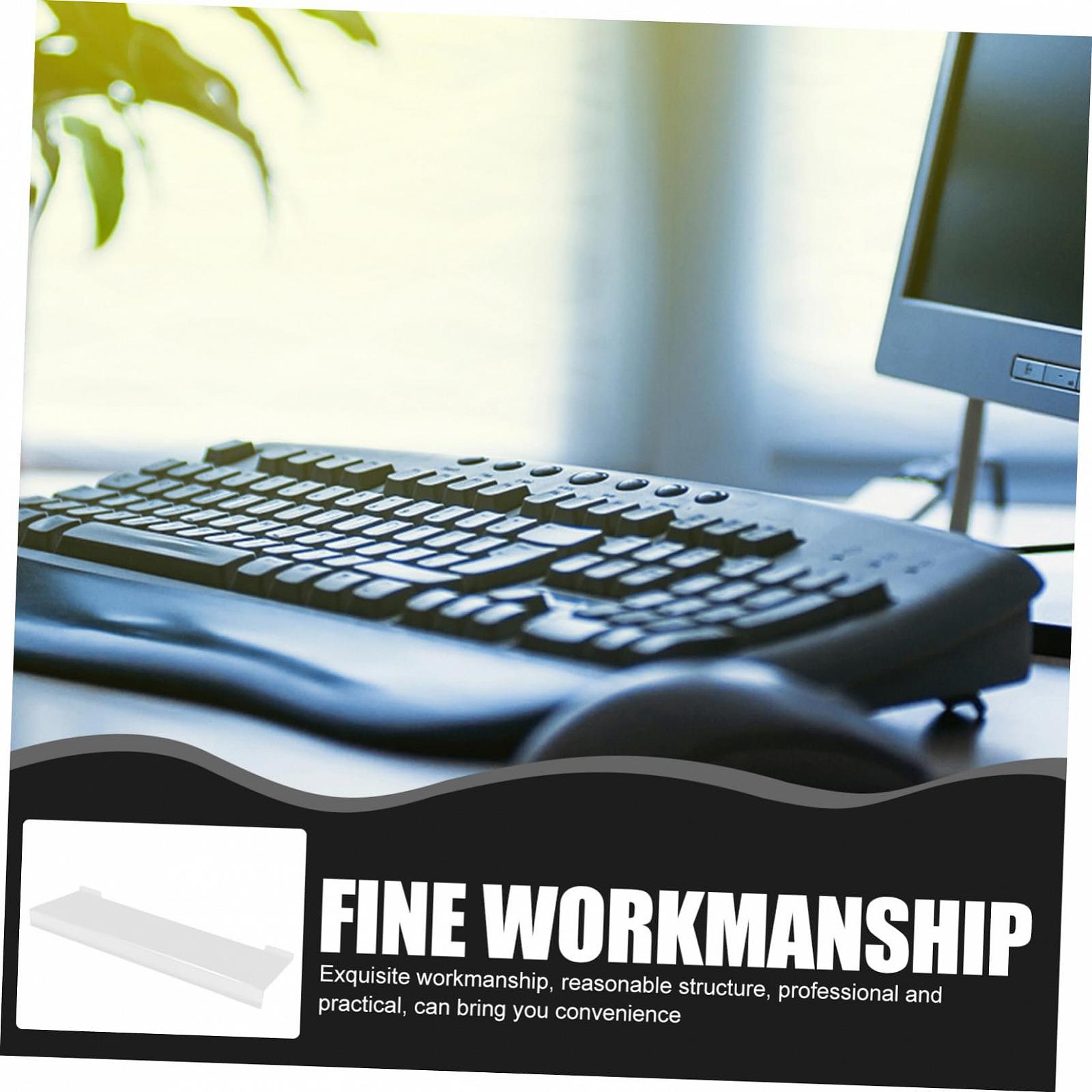 Подставка для клавиатуры акриловая прозрачная Holibanna, наклонная, для ПК, эргономичная, нескользящая, для стола, универсальная, прочная, случайный цвет, фото №9