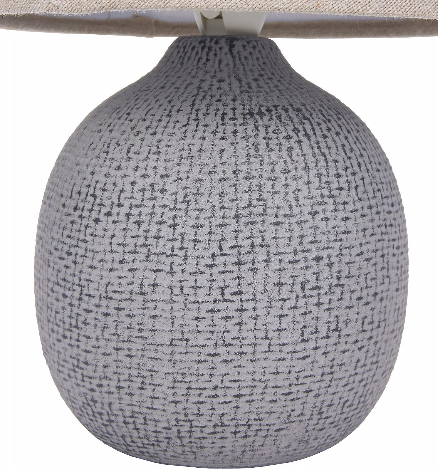 Настільна лампа BRUBAKER 28.5 см Коричневий Бежевий, фото №6