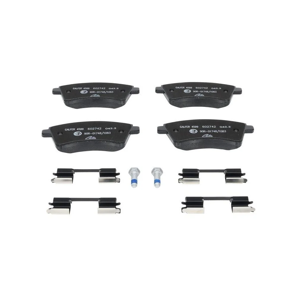 Комплект гальмівних колодок, дискові гальма ATE 13.0460-2742.2 для MERCEDES-BENZ RENAULT, фото №1 Комплект гальмівних колодок, дискові гальма ATE 13.0460-2742.2 для MERCEDES-BENZ RENAULT, фото №1